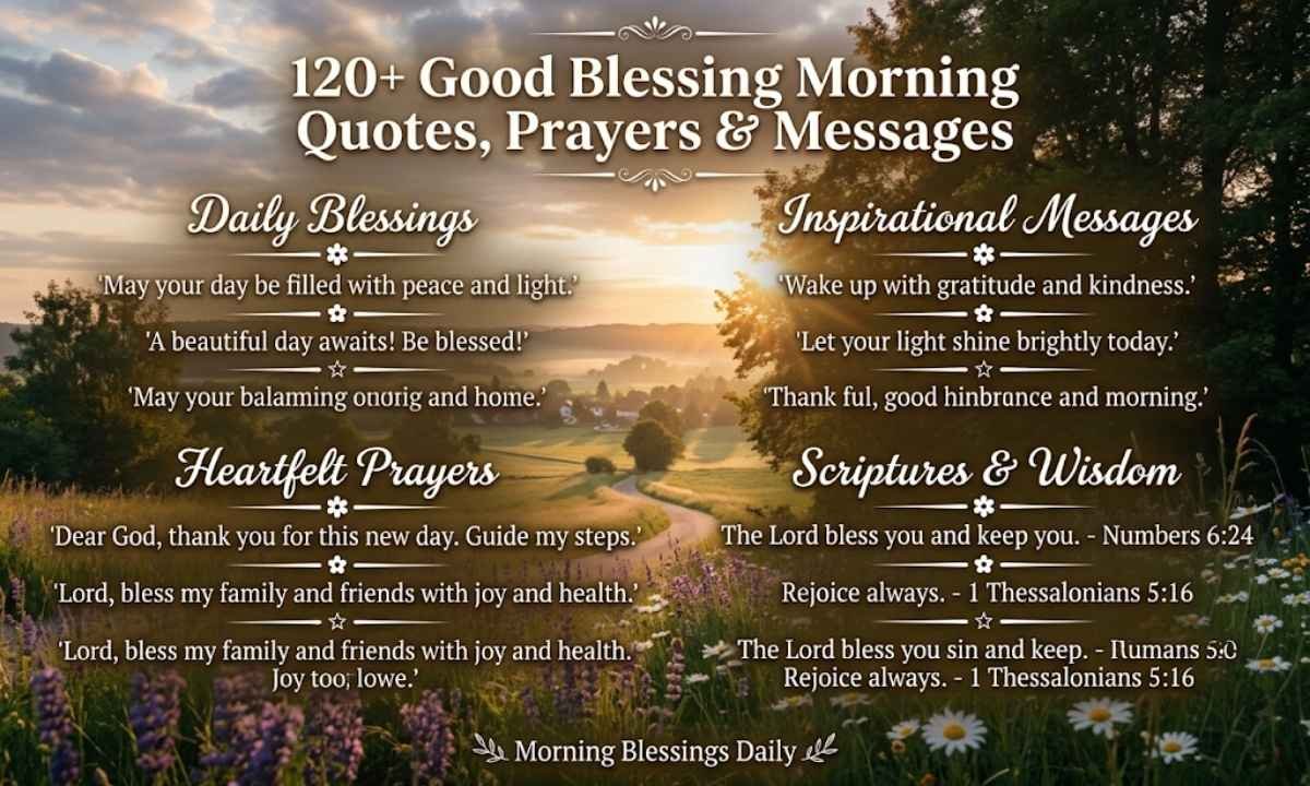 Good Blessing Morning Quotes, Prayers & Messages