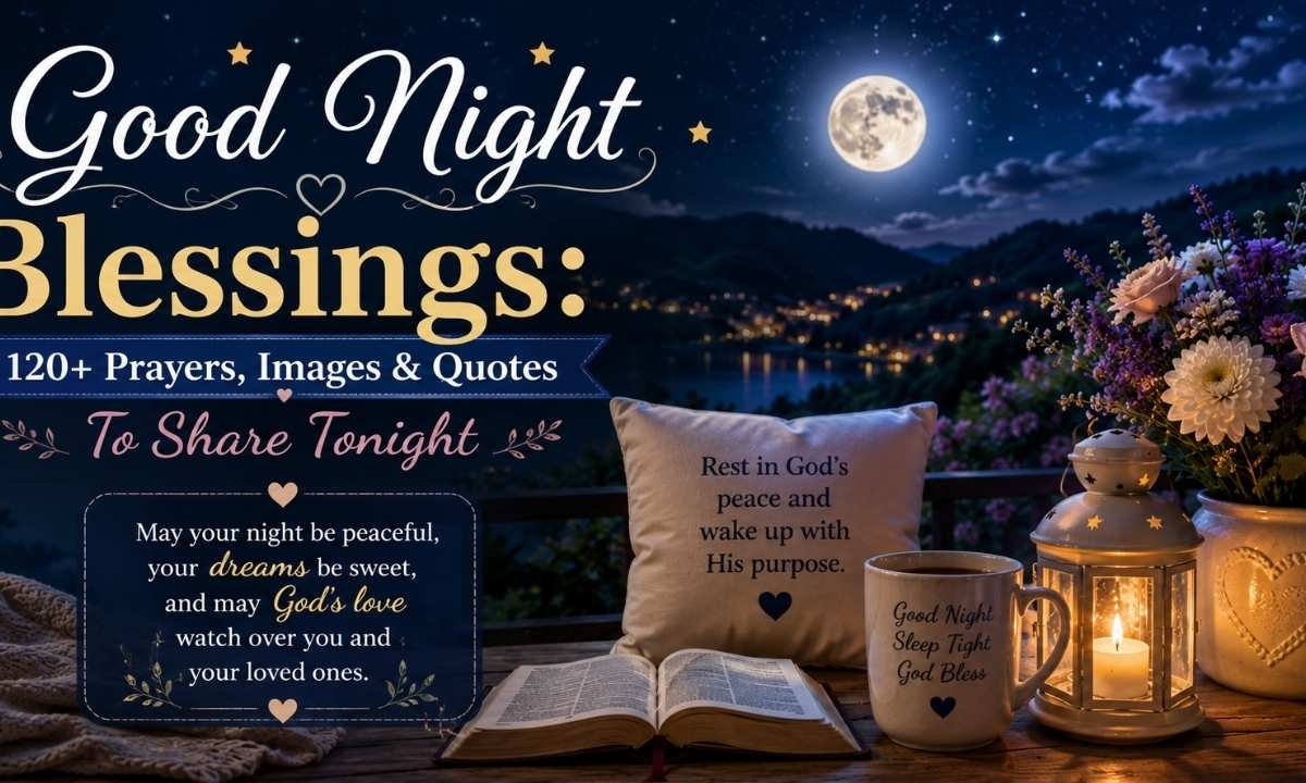 Good Night Blessings 120+ Prayers, Images & Quotes To Share Tonight