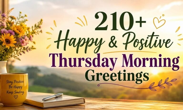 Happy & Positive Thursday Morning Greetings