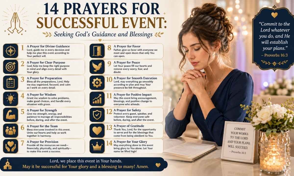 14 Prayers for Successful Event Seeking Gods Guidance and Blessings