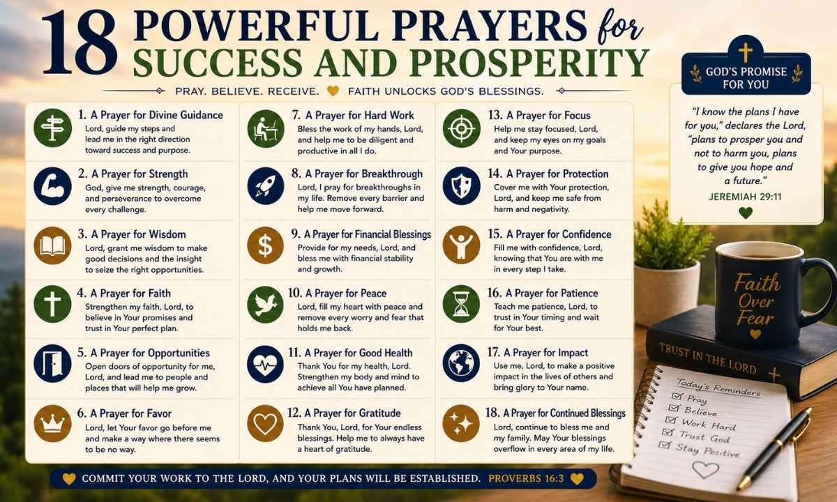 18 Powerful Prayers for Success and Prosperity