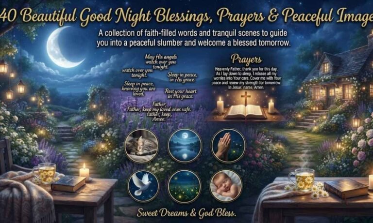 Beautiful Good Night Blessings, Prayers & Peaceful Images