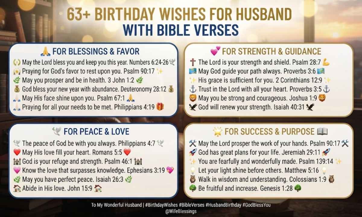 Birthday Wishes for Husband with Bible Verses
