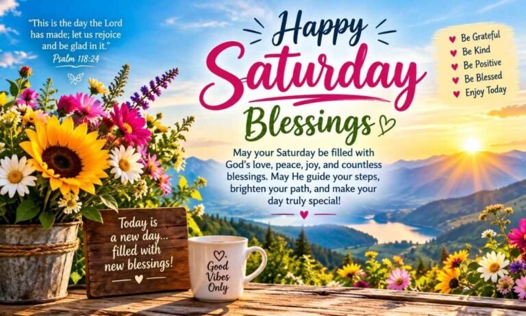 Happy Saturday Blessings, Quotes, Prayers, and Wishes