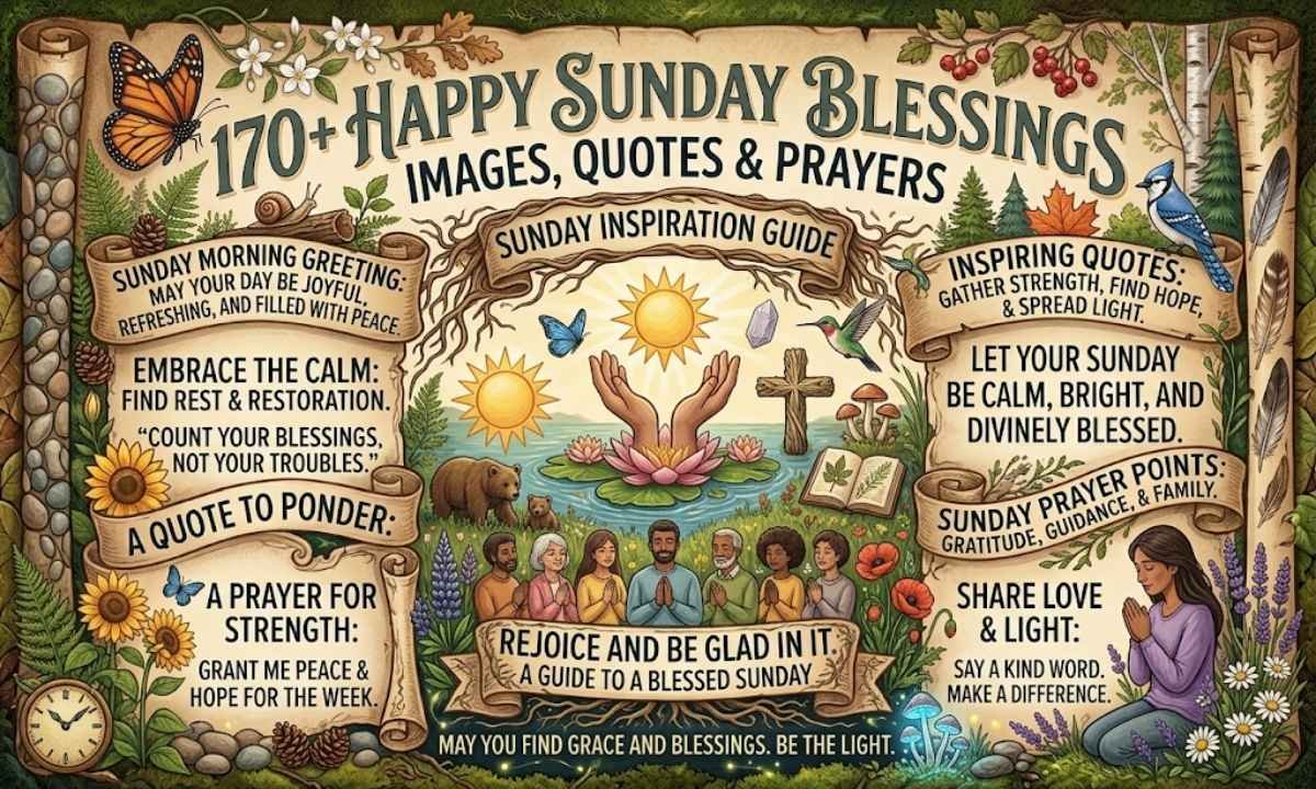 Happy Sunday Blessings, Images, Quotes and Prayers
