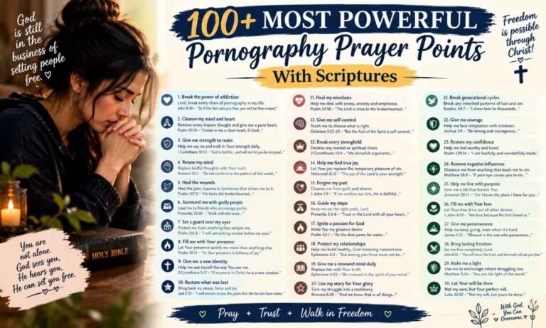 Most Powerful Pornography Prayer Points With Scriptures