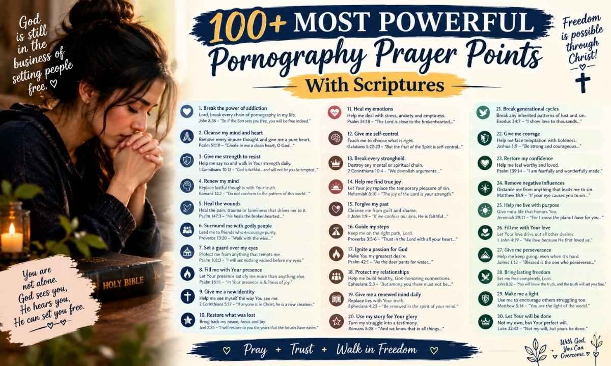 Most Powerful Pornography Prayer Points With Scriptures