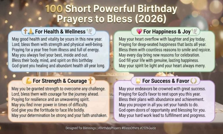 Short Powerful Birthday Prayers to Bless (2026)