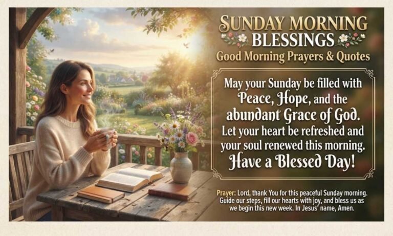 Sunday Morning Blessings Good Morning Prayers, Quotes & Images