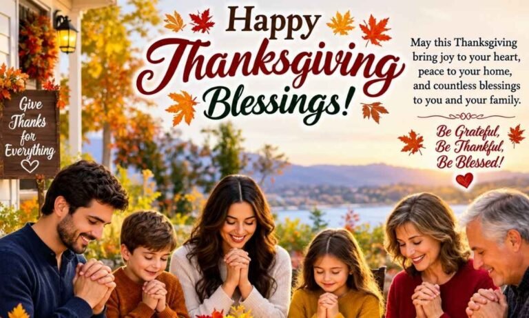 Happy Thanksgiving Blessings Images for Family and Friends