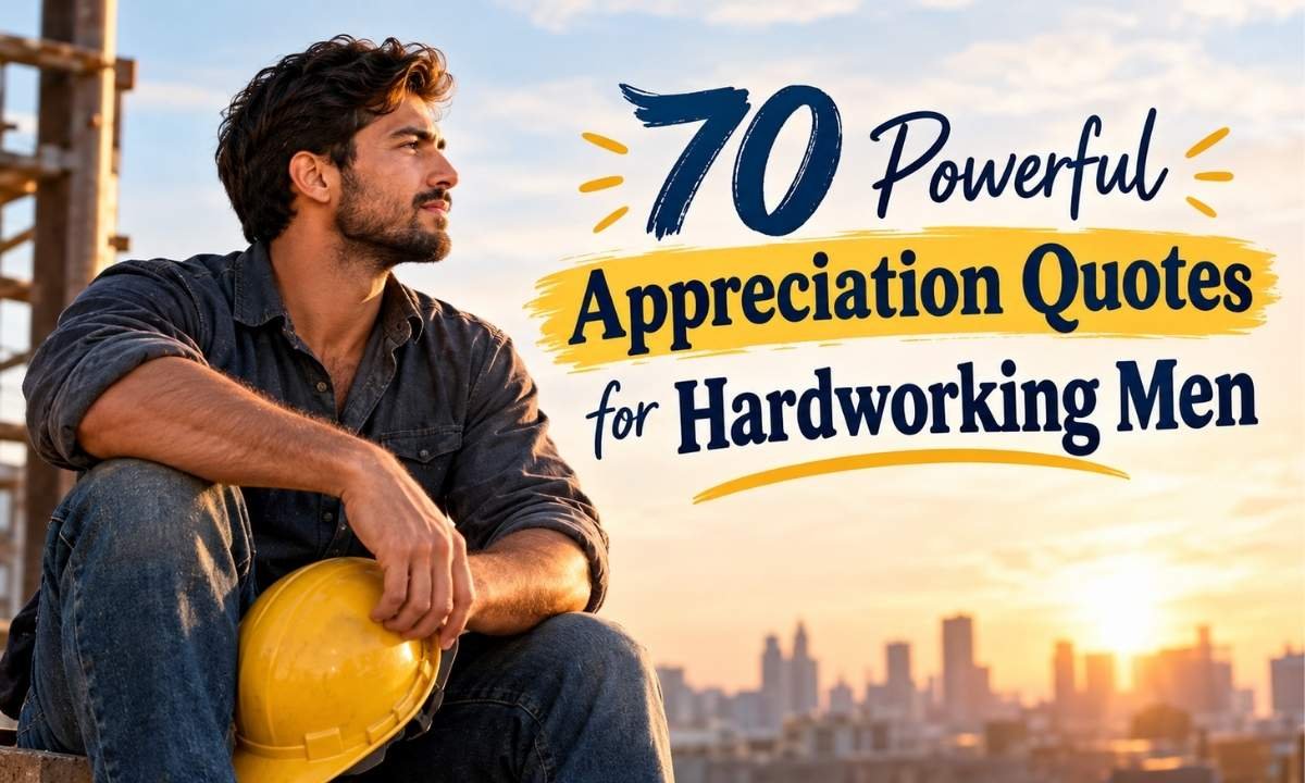 Powerful Appreciation Quotes for Hardworking Men